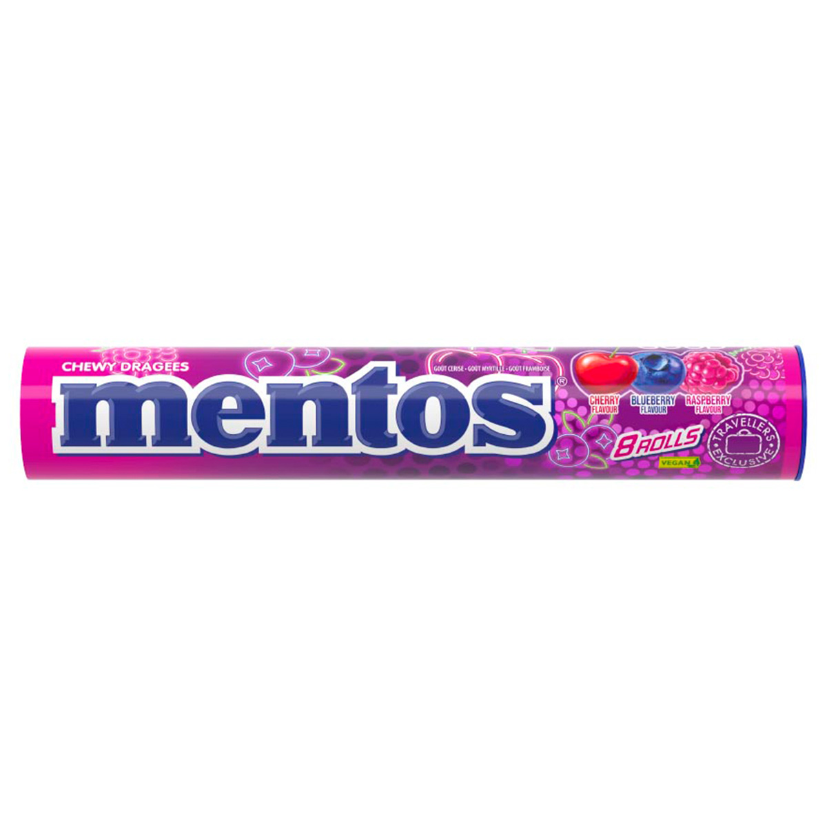 Mentos Jumboroll Berry 8x37g