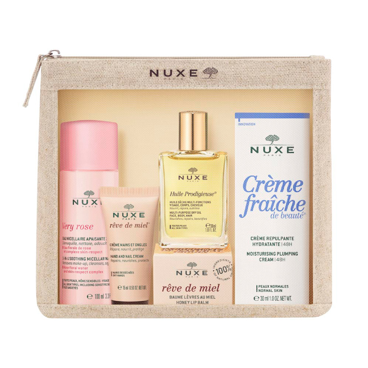 NUXE Mixed Lines Body Care Travel Set 190 ml