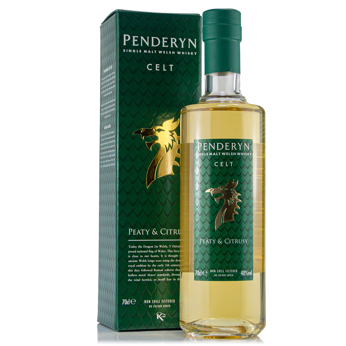 Penderyn Celt Peaty & Citrusy 40%vol. 0,7 Liter Penderyn Celt Peaty & Citrusy 40%vol. 0,7 Liter