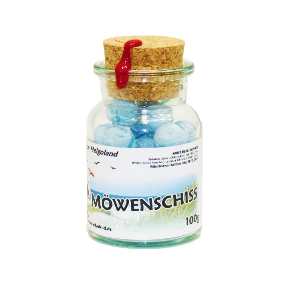 Helgoländer "Möwenschiss" mint candies 100g Helgoländer "Möwenschiss" mint candies 100g