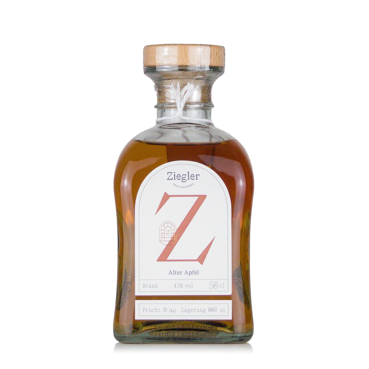 Ziegler Old Apple 43%vol. 0,5 liter Ziegler Old Apple 43%vol. 0,5 liter