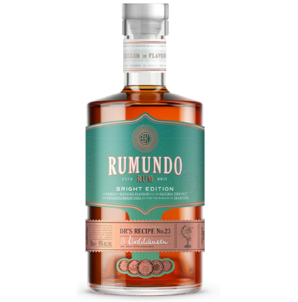 Rumundo No.23 Bright Dr's Receipe 46%vol. 0,7 Liter Rumundo No.23 Bright Dr's Receipe 46%vol. 0,7 Liter