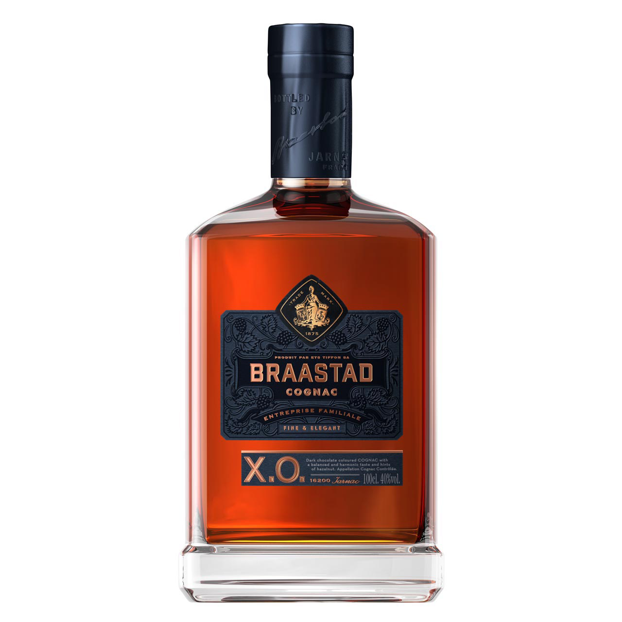 Braastad XO Cognac 1 Liter 40%vol. Braastad XO Cognac 1 Liter 40%vol.
