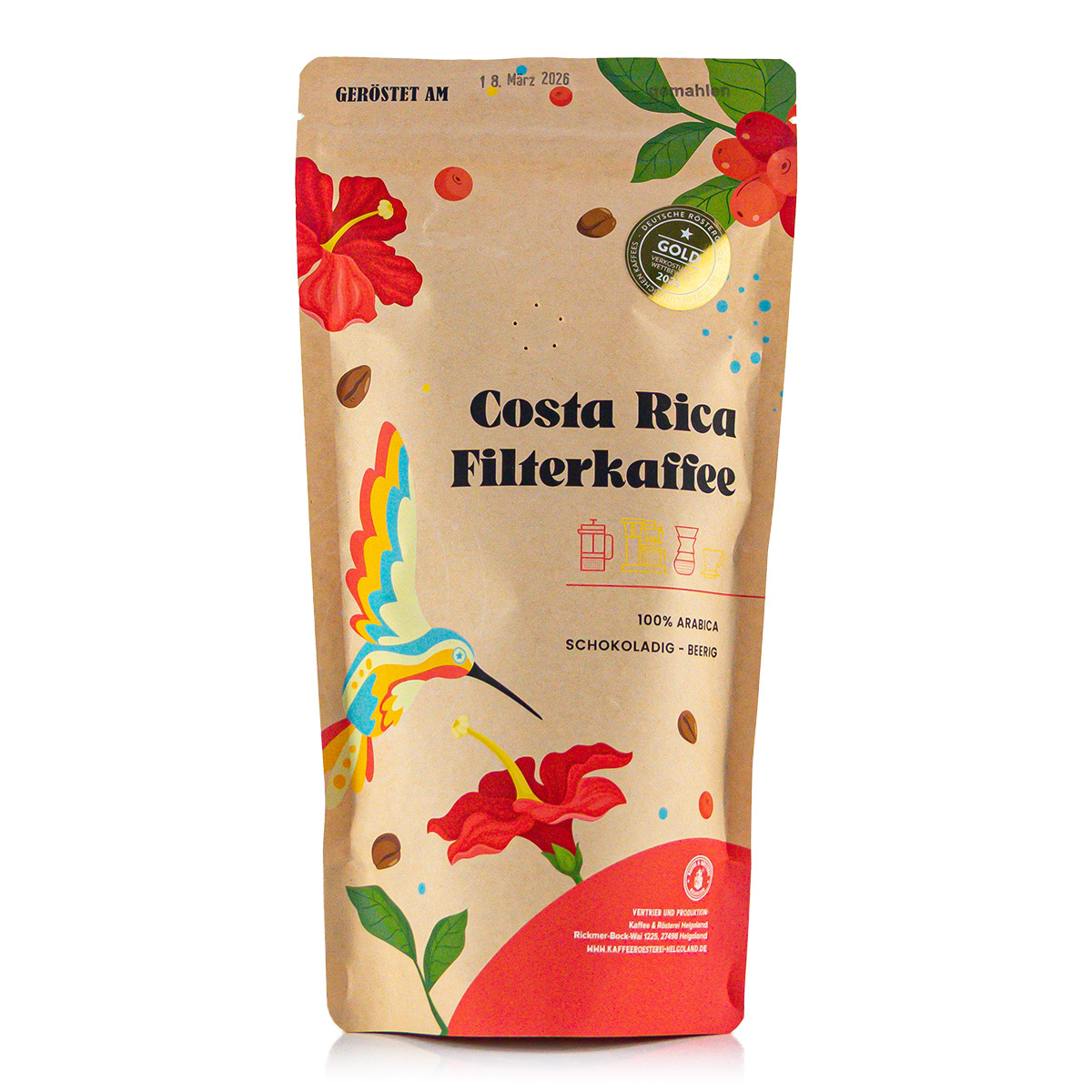 Helgoland Kaffeerösterrei, Espresso "Bolivar" gemahlen 250g