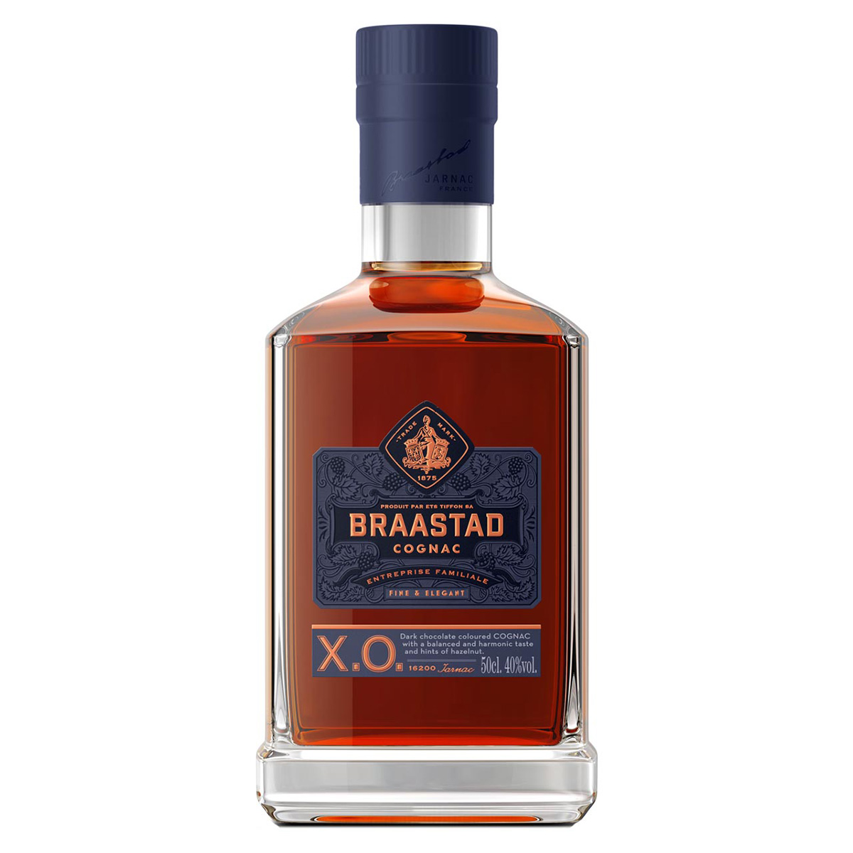 Braastad XO Cognac 0,5 Liter 40%vol.