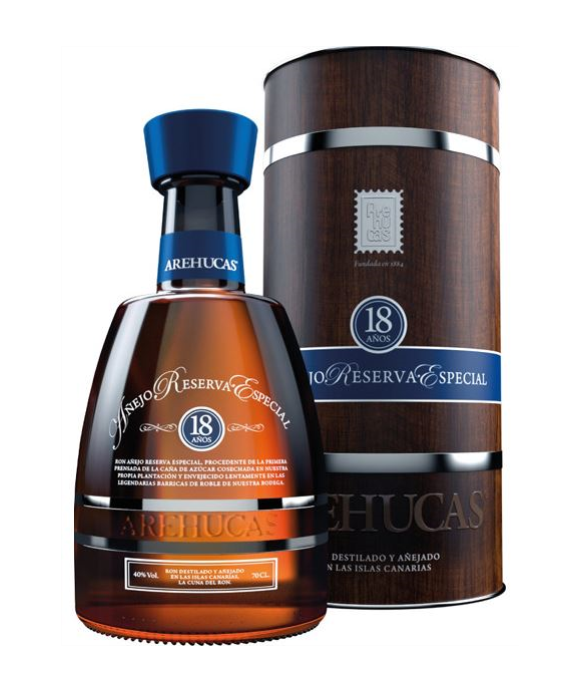 Arehucas Anejo Reserva Especial 18 Years 40%. 0,7 Liter Arehucas Anejo Reserva Especial 18 Years 40%. 0,7 Liter