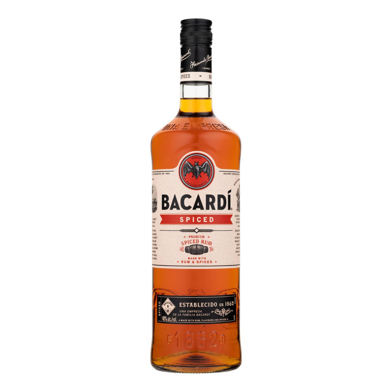 Bacardi Spiced 1 Liter 35%vol. Bacardi Spiced 1 Liter 35%vol.