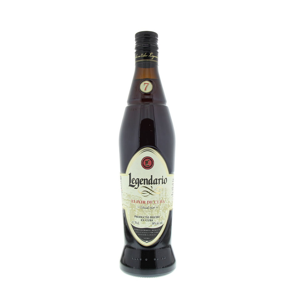 Legendario Elixir De Cuba 7 years 0,7 Liter 34%vol. Legendario Elixir De Cuba 7 years 0,7 Liter 34%vol.