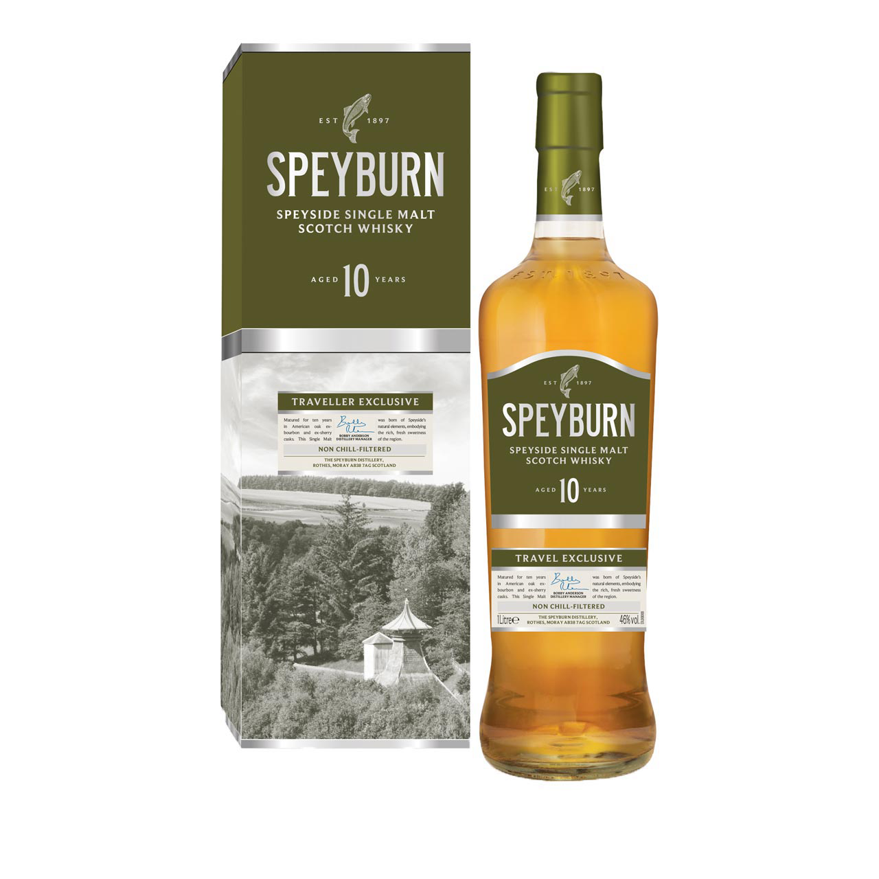 Speyburn 10 year old 1 liter 46% vol.