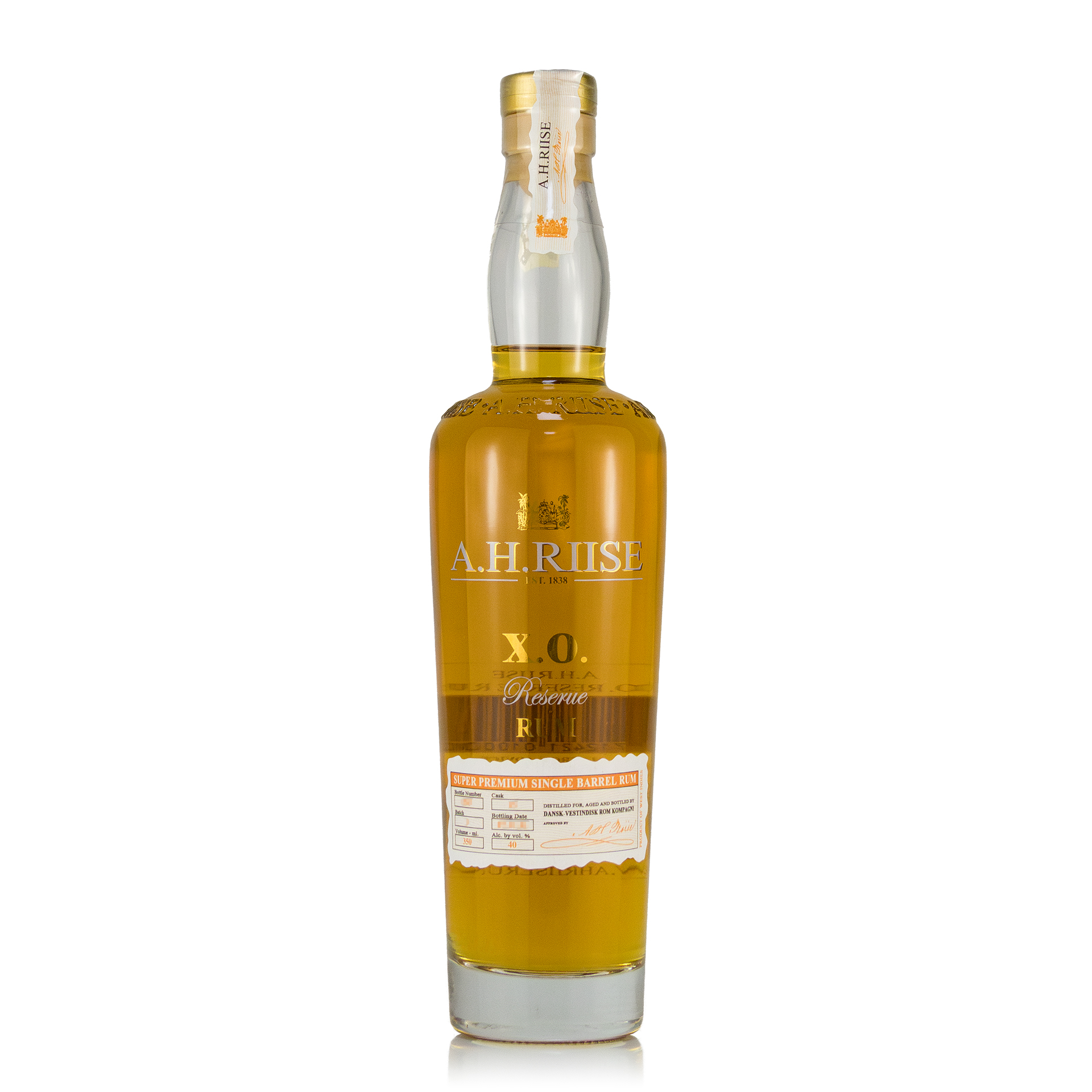 A.H. Riise X.O. Reserve Super Premium 0,35Liter 40%vol. A.H. Riise X.O. Reserve Super Premium 0,35Liter 40%vol.