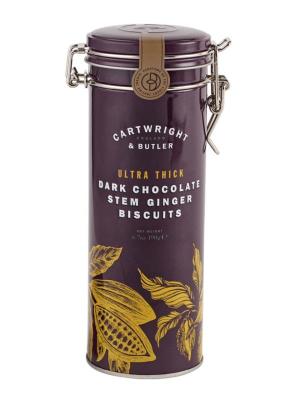 Cartwright & Butler Dark Chocolate & Ingwer Kekse 190g Dose