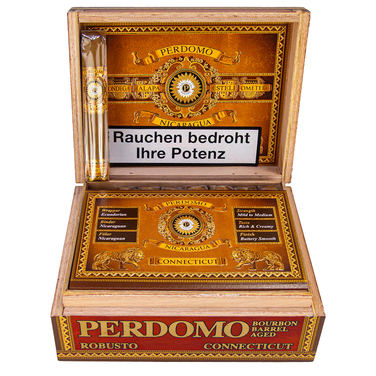 Perdomo Bourbon Barrel Aged Connecticut Robusto 24er