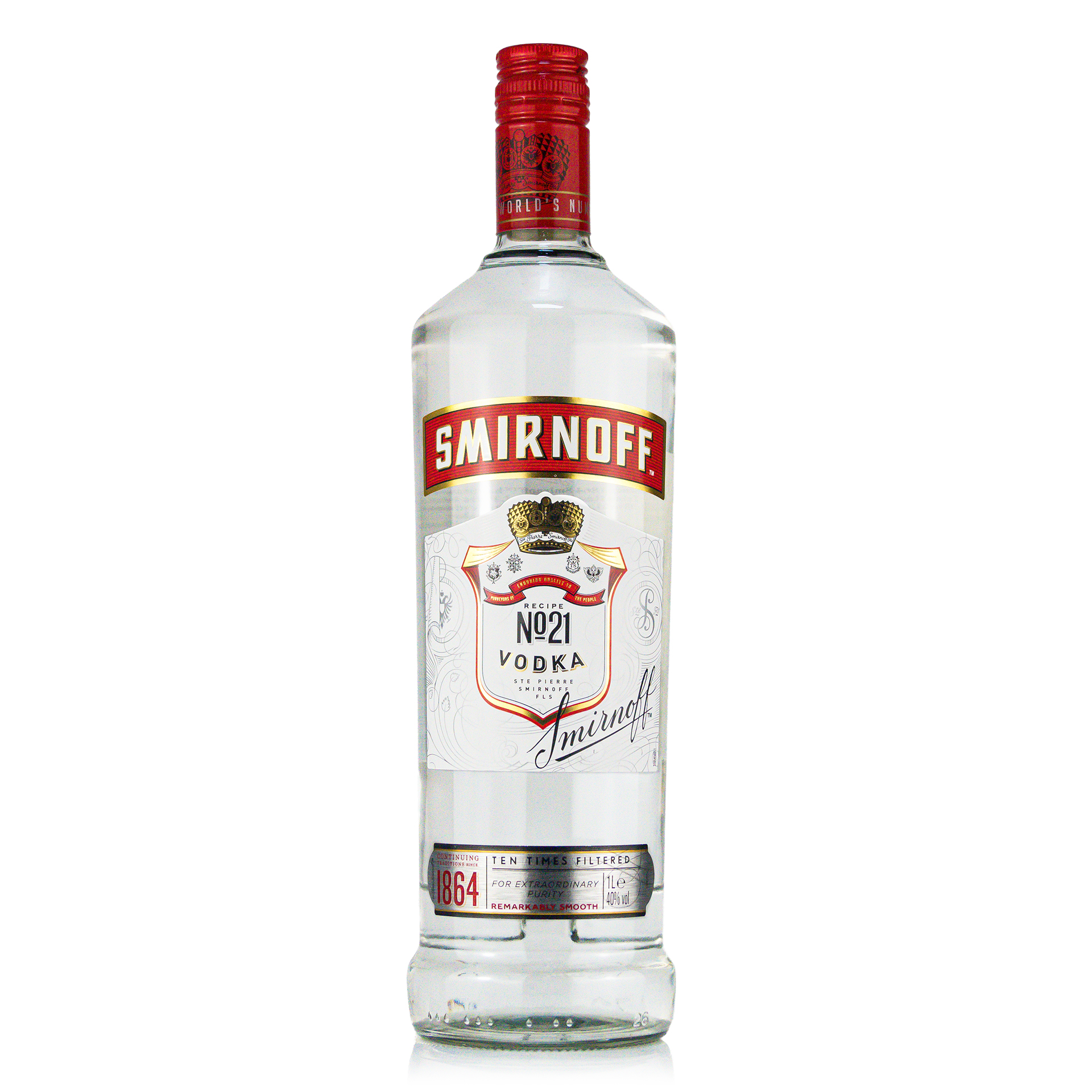 Smirnoff Red Label 1 Liter 37.5%vol. Smirnoff Red Label 1 Liter 37.5%vol.