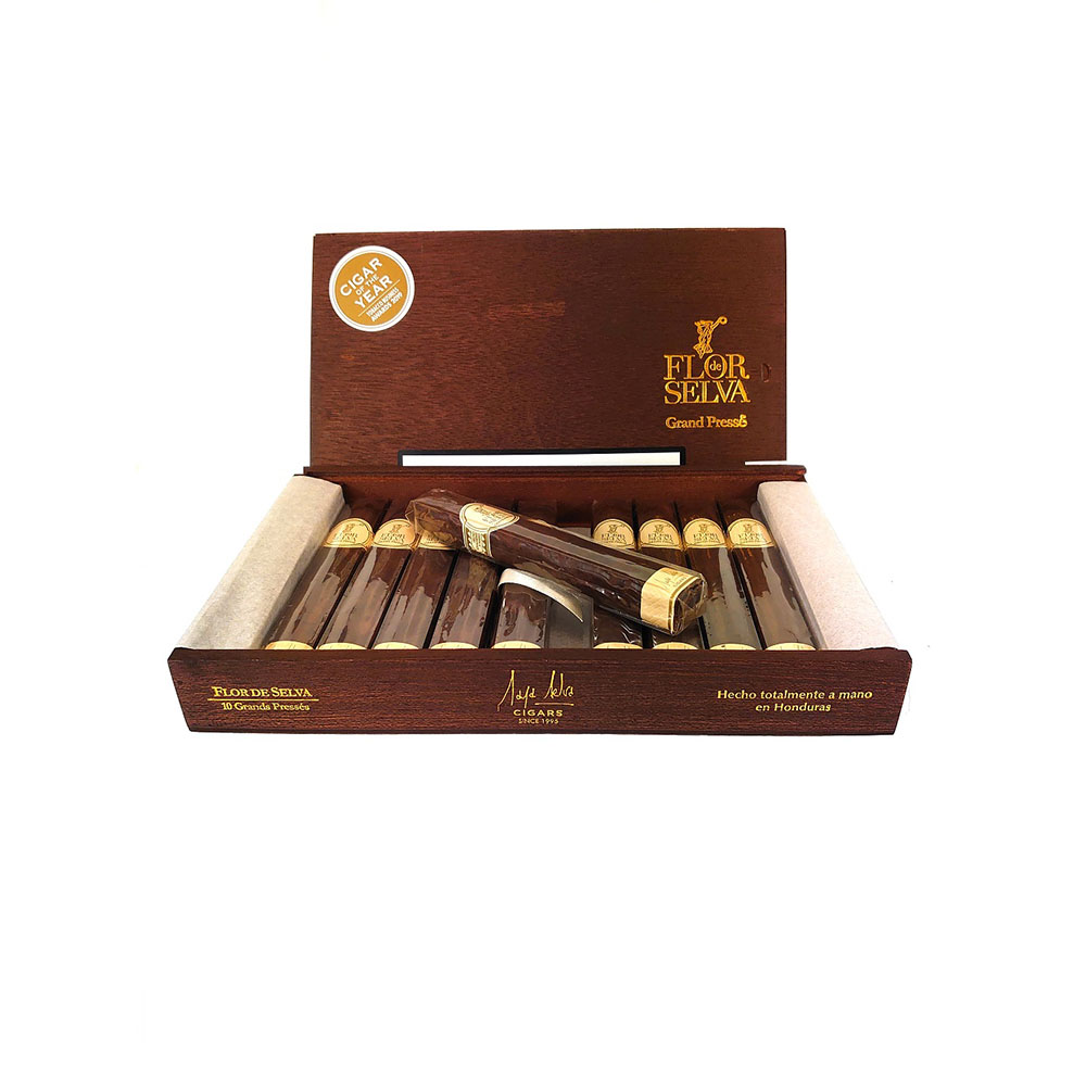 Flor de Selva Grand Pressé Maduro 10 pcs Flor de Selva Grand Pressé Maduro 10 pcs