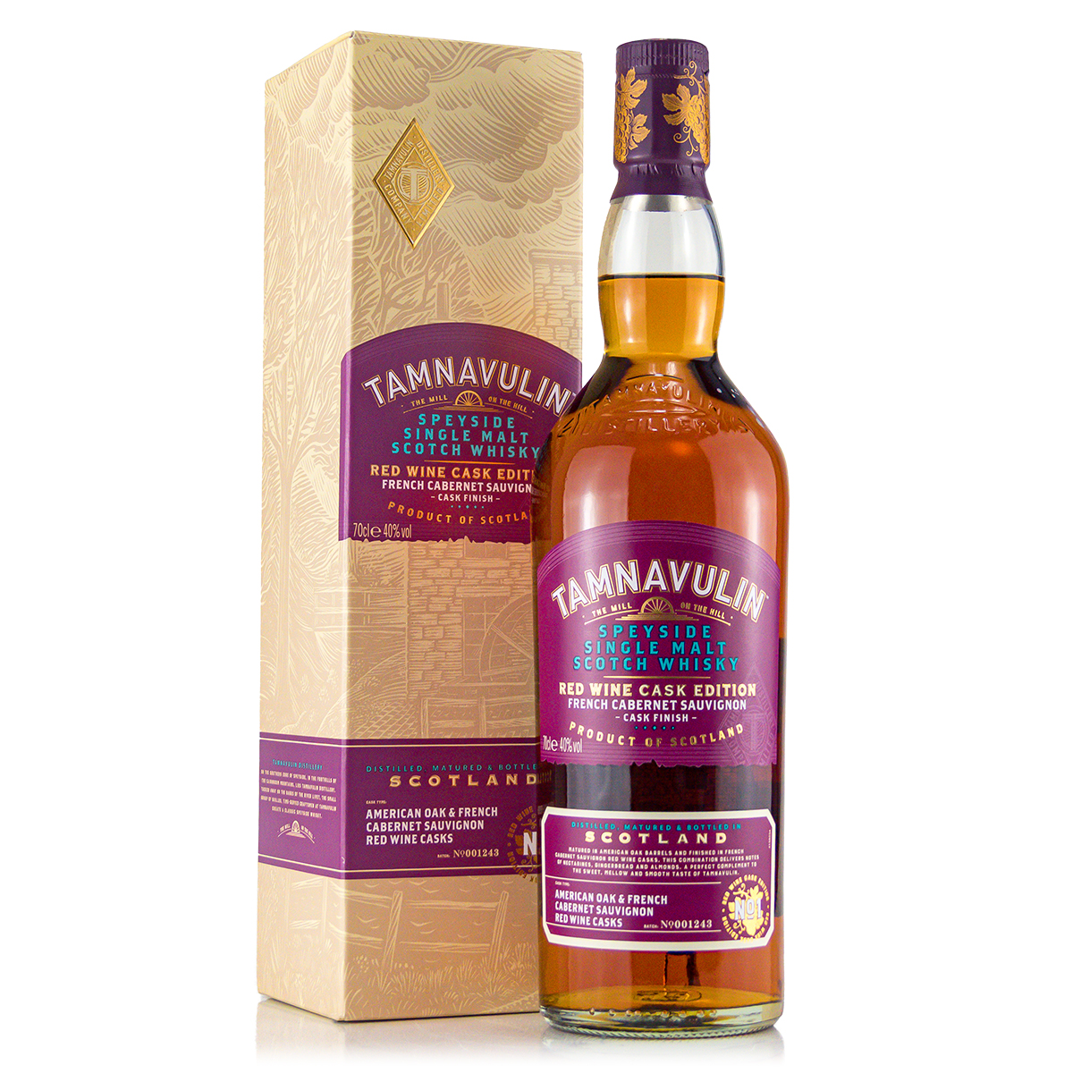 Tamnavulin Red Wine Cask French Cabernet Sauvignon 40% 0,7 Liter Tamnavulin Red Wine Cask French Cabernet Sauvignon 40% 0,7 Liter