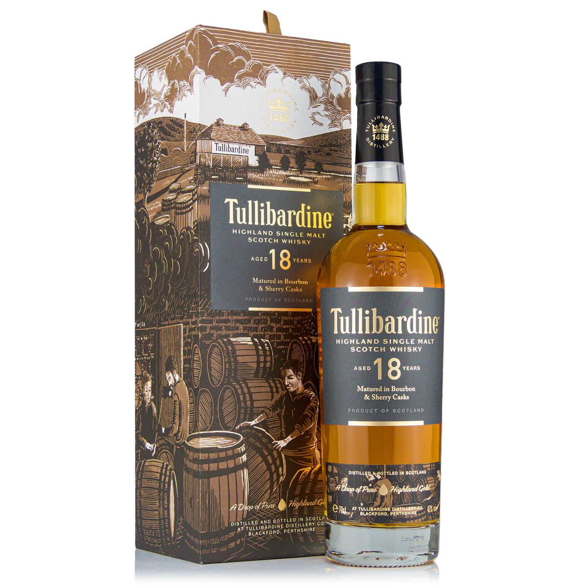 Tullibardine 18 Years 43%vol. 0.7 Liter Tullibardine 18 Years 43%vol. 0.7 Liter