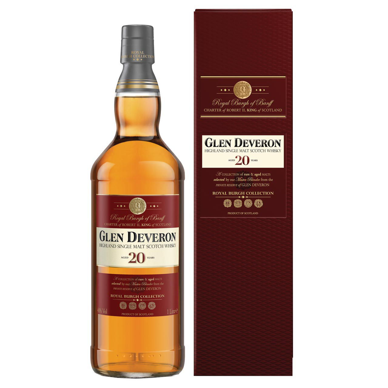 Glen Deveron 20 Years 1 Liter 40% vol. Glen Deveron 20 Years 1 Liter 40% vol.