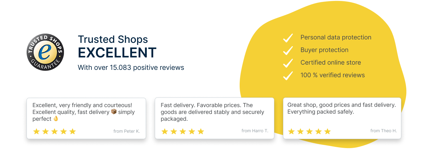 Trusted Shops: Sehr gute Bewertungen