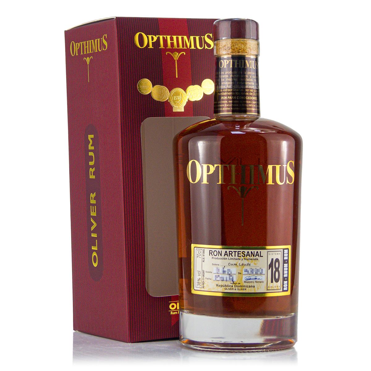 Opthimus Rum 18 Years 38%vol.  0,7Liter Opthimus Rum 18 Years 38%vol.  0,7Liter