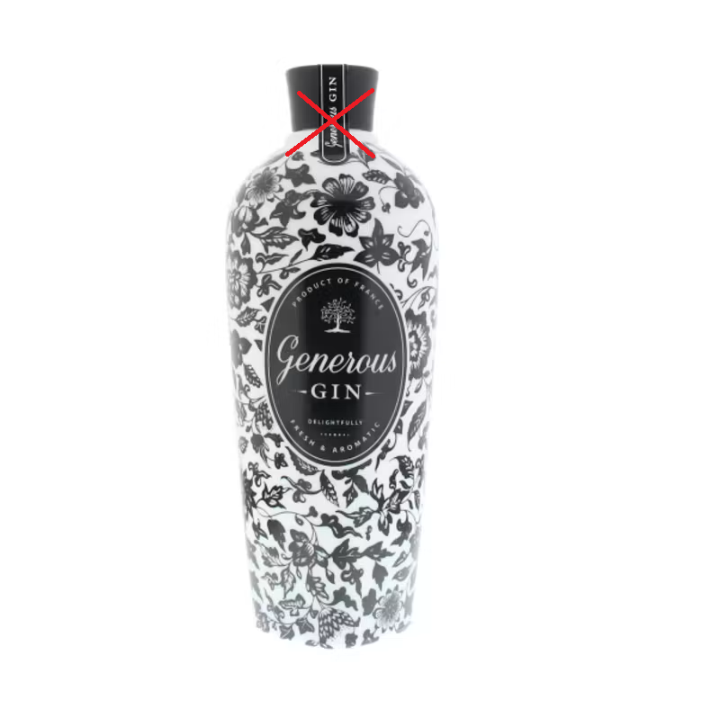 Generous Gin Fresh & Aromatic Black 44%vol. 0,7 Liter