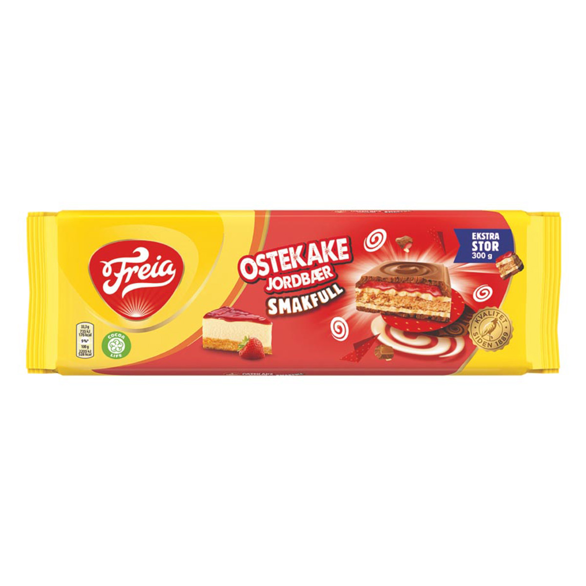 Freia Smarkfull Strawberry Cheesecake 300g