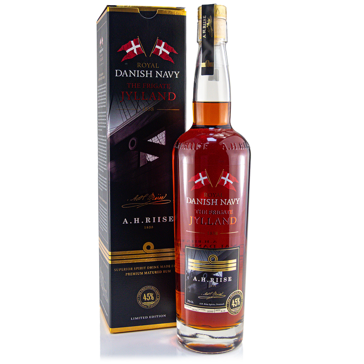 A.H.Riise Fregatten Jylland Navy 0,7 Liter 45%vol.