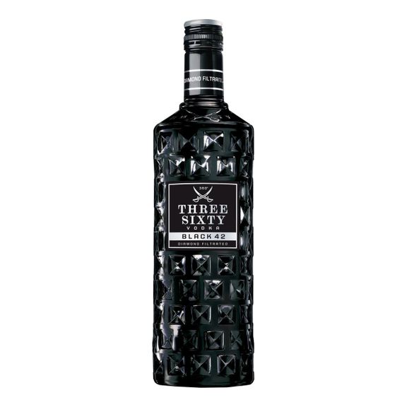 Three Sixty Vodka Black 1 Liter 42%vol.