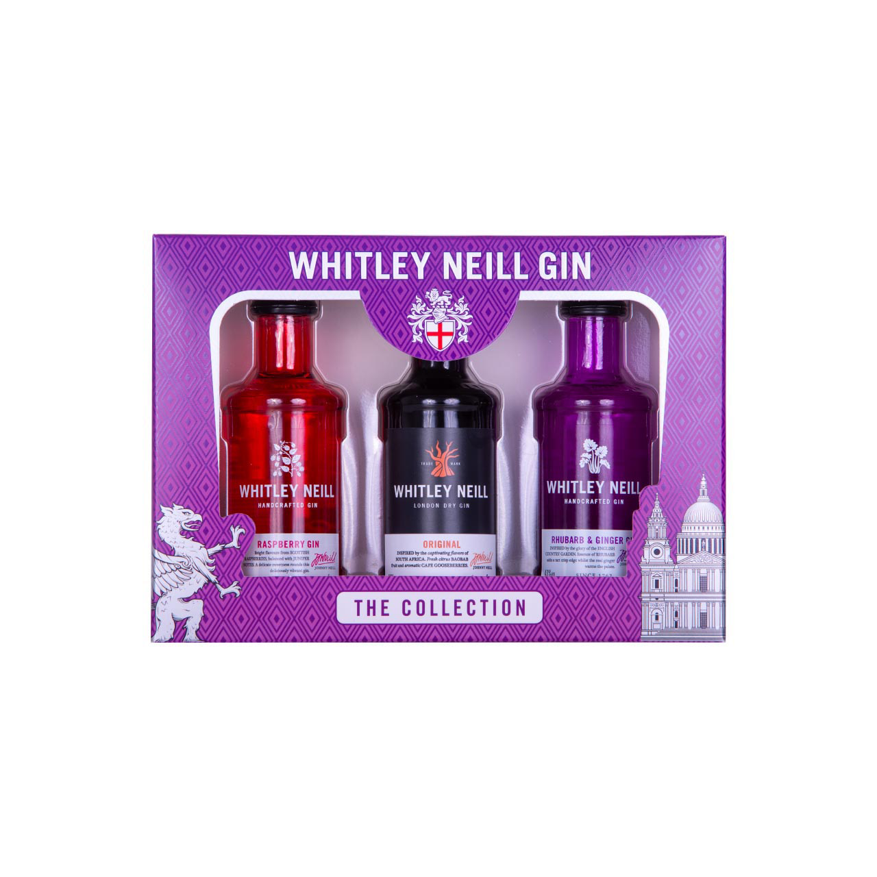 Whitley Neill Miniaturset 43%vol.  3x0.05 Liter Whitley Neill Miniaturset 43%vol.  3x0.05 Liter