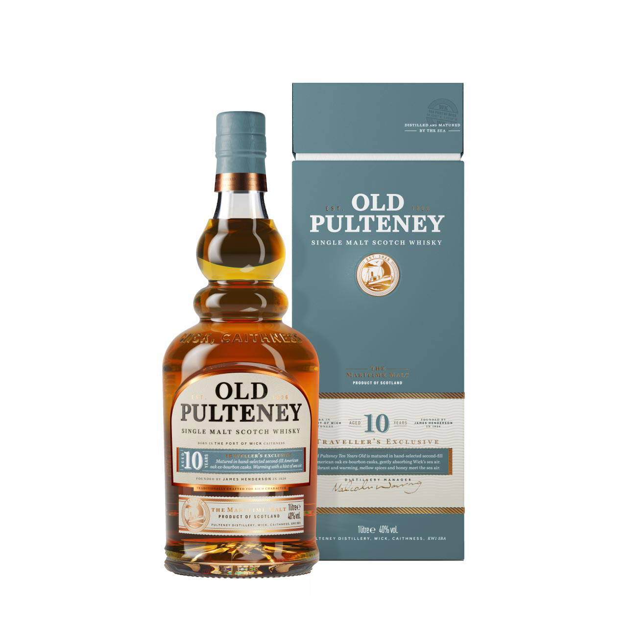Old Pulteney 10 years 1 liter 40% vol. Old Pulteney 10 years 1 liter 40% vol.