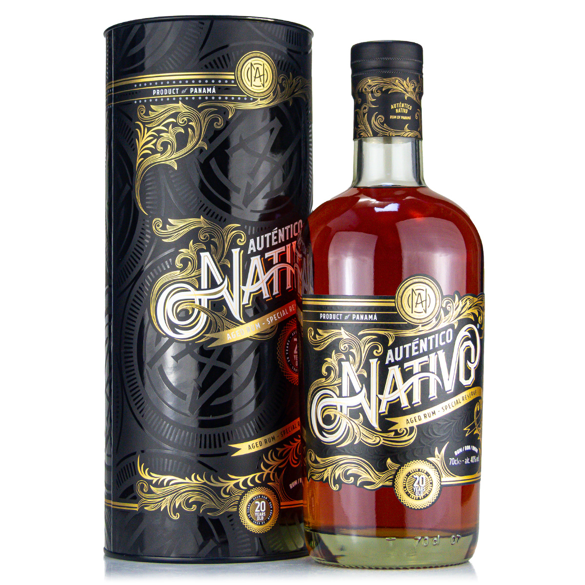 Autentico Nativo 20 Jahre Rum 40% 0,7 Liter