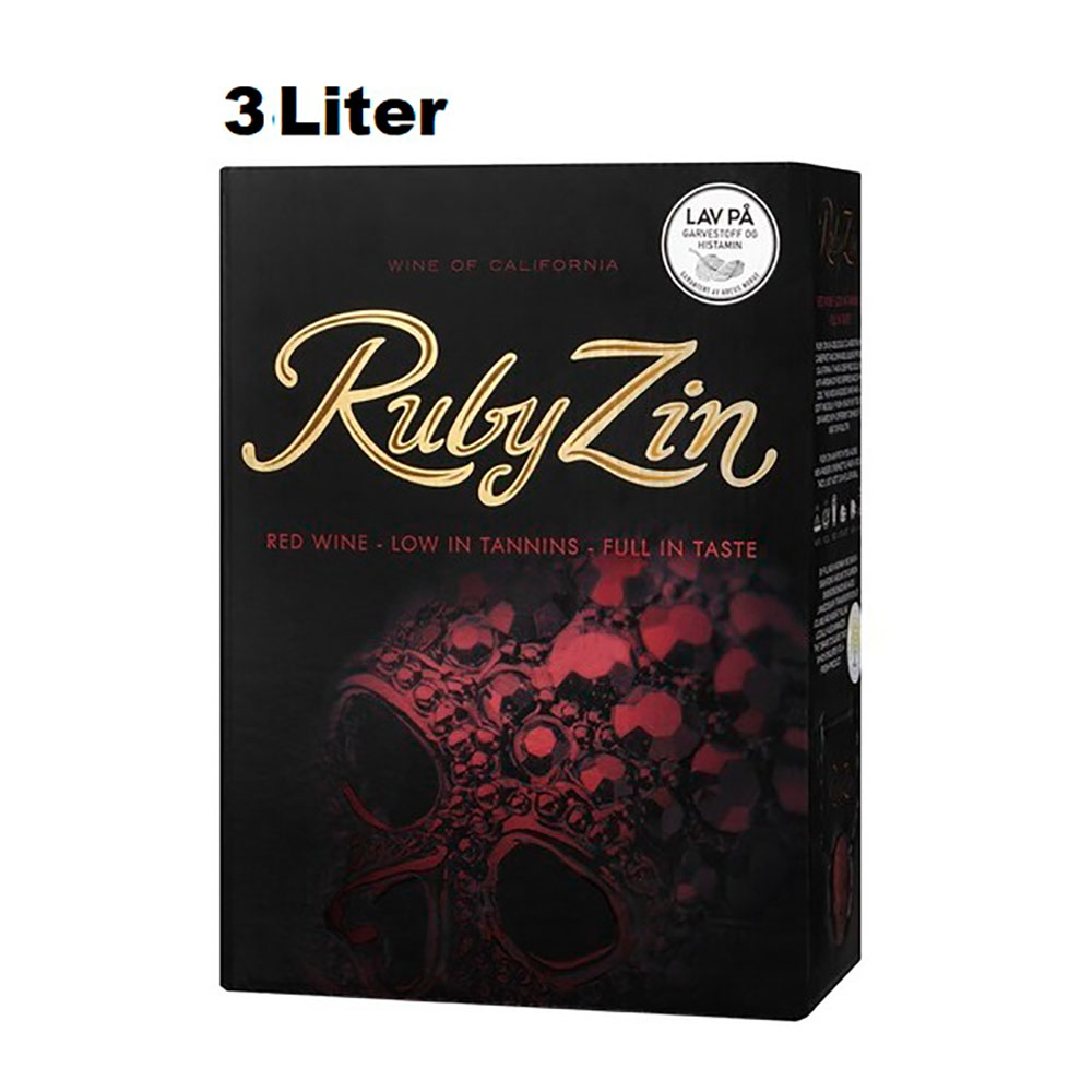 Ruby Zin Ruby Cabernet dry, red  (Bag in Box) 3 Liter 12,5%vol. Ruby Zin Ruby Cabernet dry, red  (Bag in Box) 3 Liter 12,5%vol.