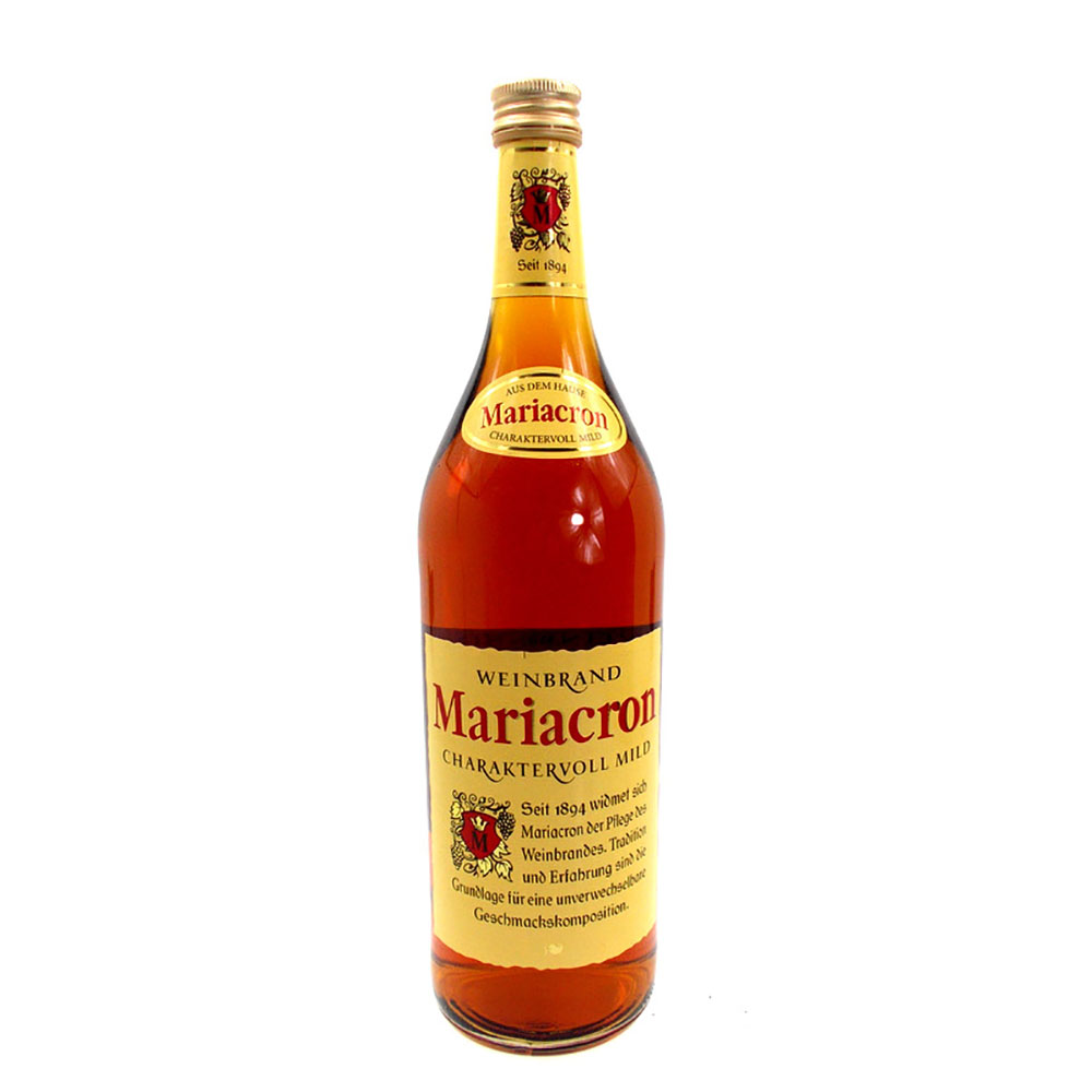 Mariacron Brandy 1 Liter 36%vol. Mariacron Brandy 1 Liter 36%vol.