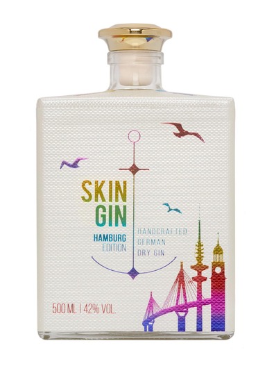 Skin Gin Dry Hamburg Rainbow 42%vol. 0,5 Liter Skin Gin Dry Hamburg Rainbow 42%vol. 0,5 Liter