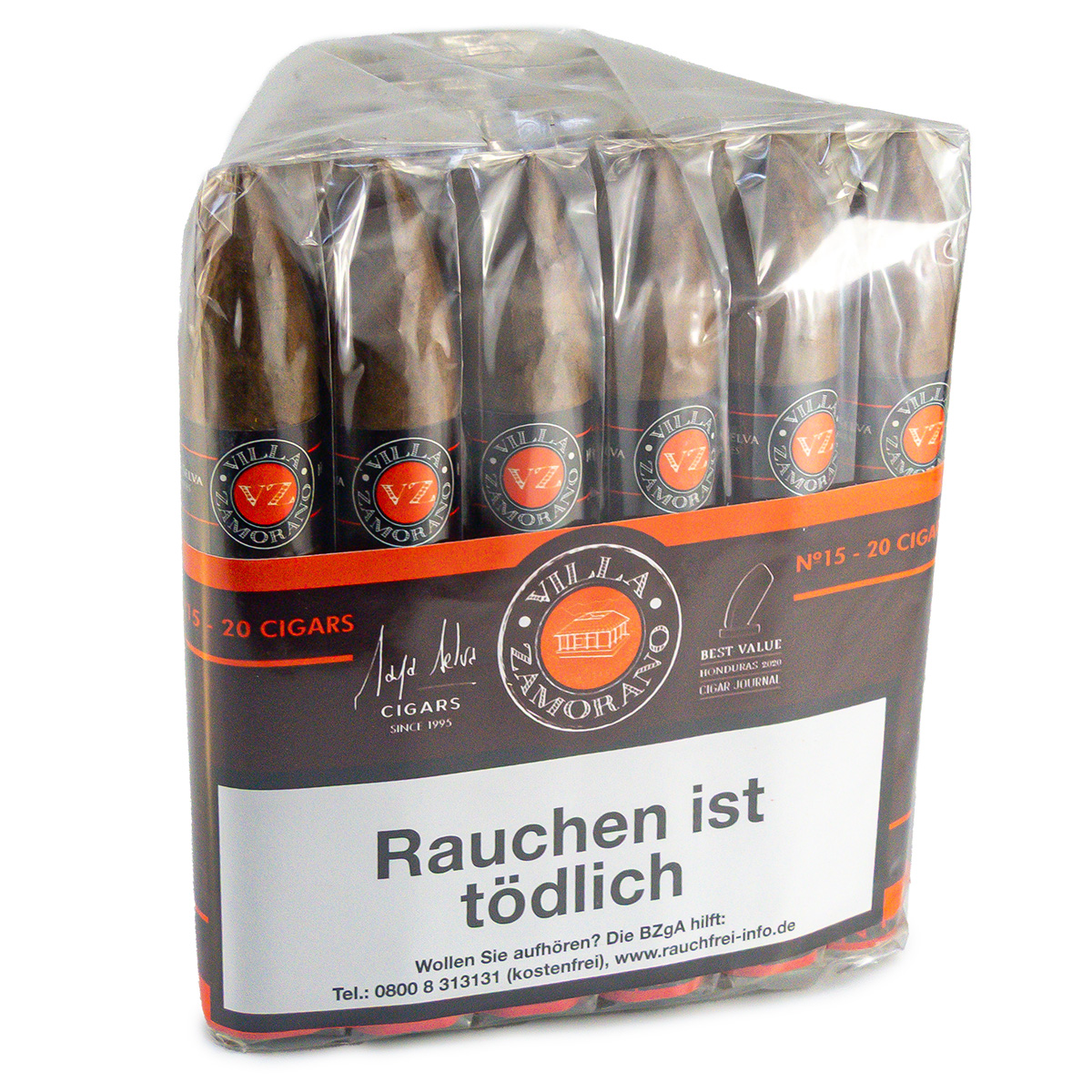 Villa Zamorano No 15 (Figurado) Torpedo 20 pcs