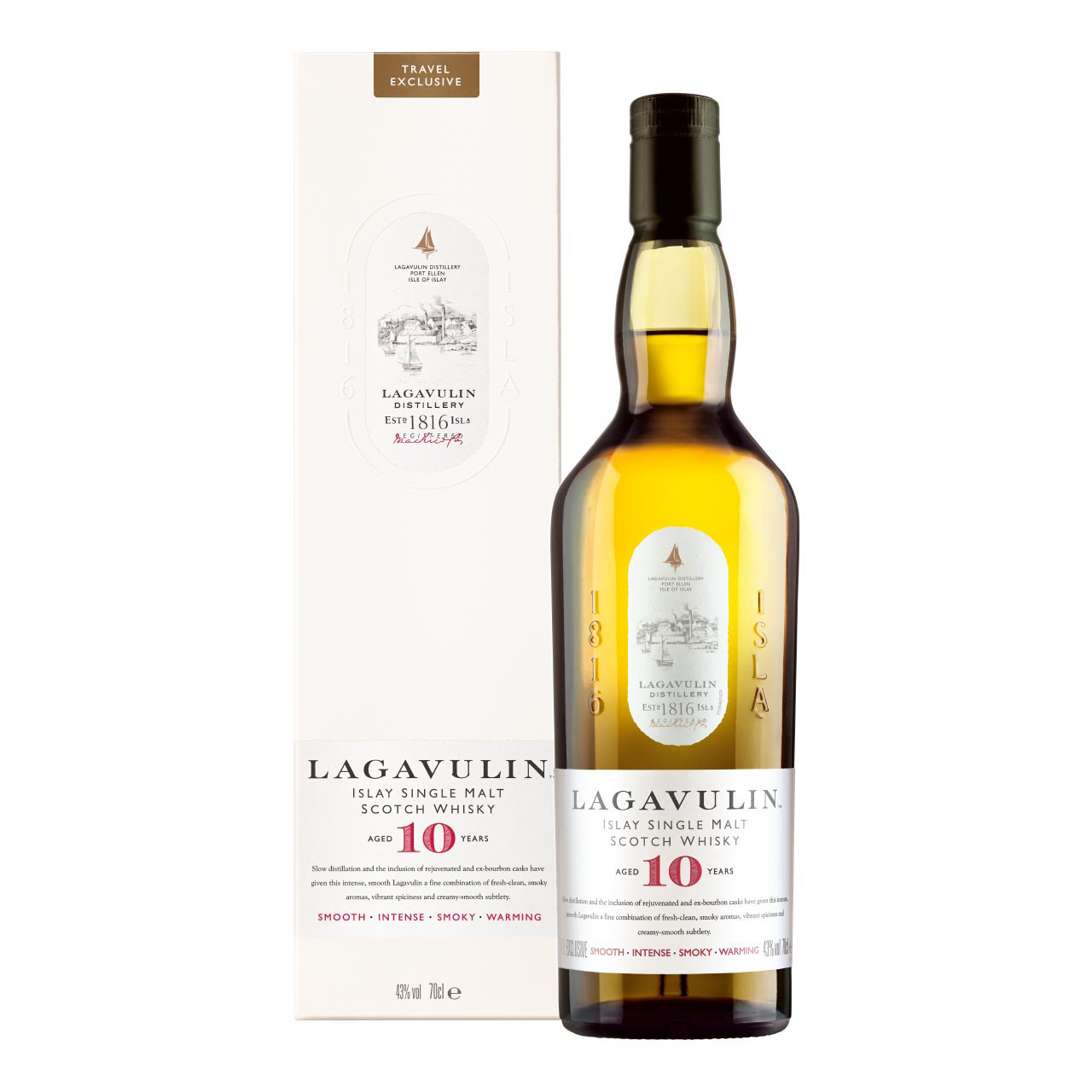 Lagavulin 10 Years 0.7 liters 43% vol. Lagavulin 10 Years 0.7 liters 43% vol.