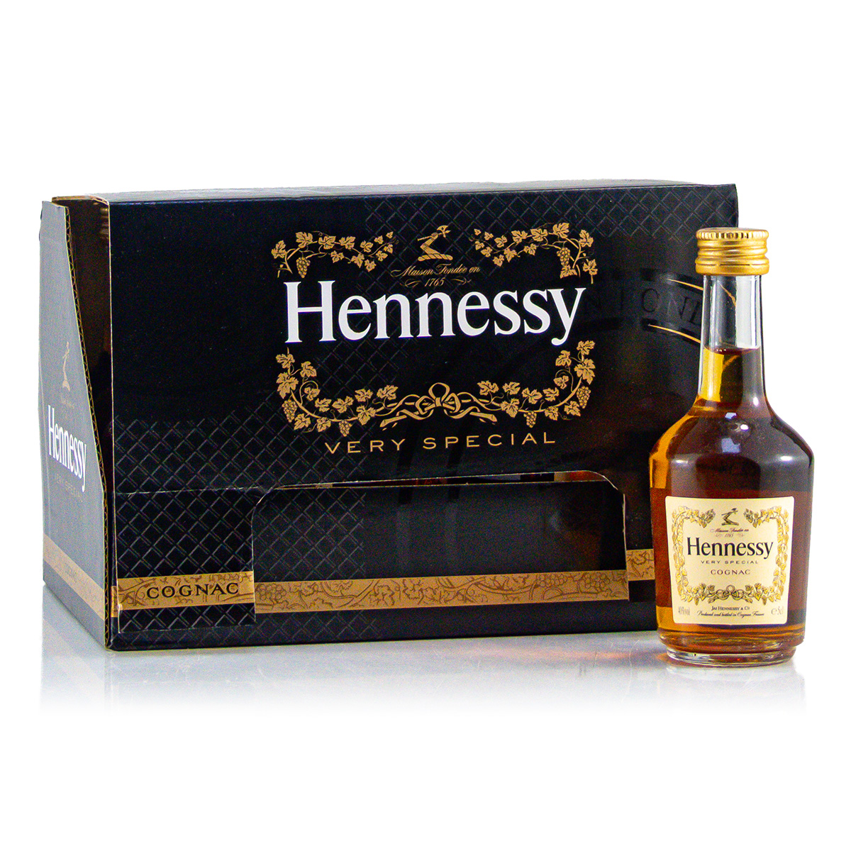 Hennessy VS Cognac 12 Flaschen je 0,05 Liter in Box 40%vol.