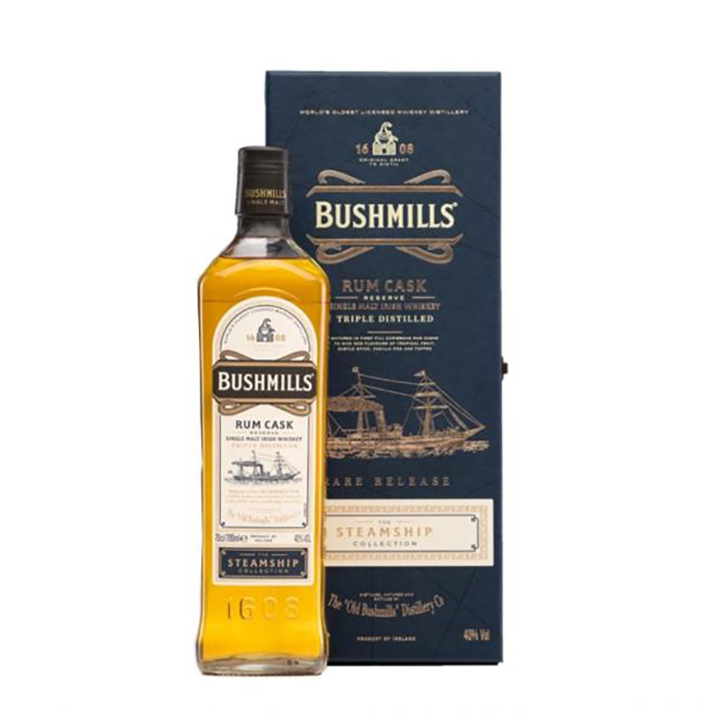 Bushmills Steamship Rum Cask 0.7 liters 40% vol. Bushmills Steamship Rum Cask 0.7 liters 40% vol.