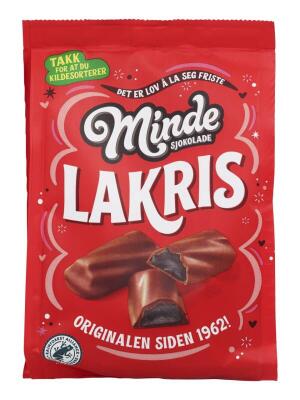 Minde Licorice Stick Liquorice Chocolate 170g