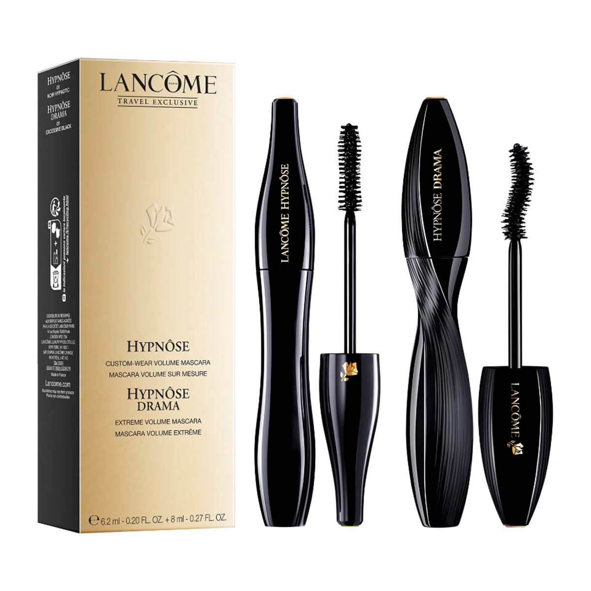 Lancome Hypnose Mascara Set of 2 N° 01 Black 6,2 ml + Drama N° 01 6,5ml