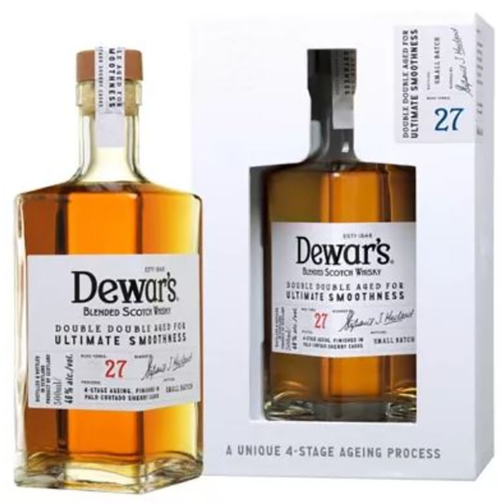Dewars Double Double 27 Years 0,5 Liter 46%vol. Dewars Double Double 27 Years 0,5 Liter 46%vol.