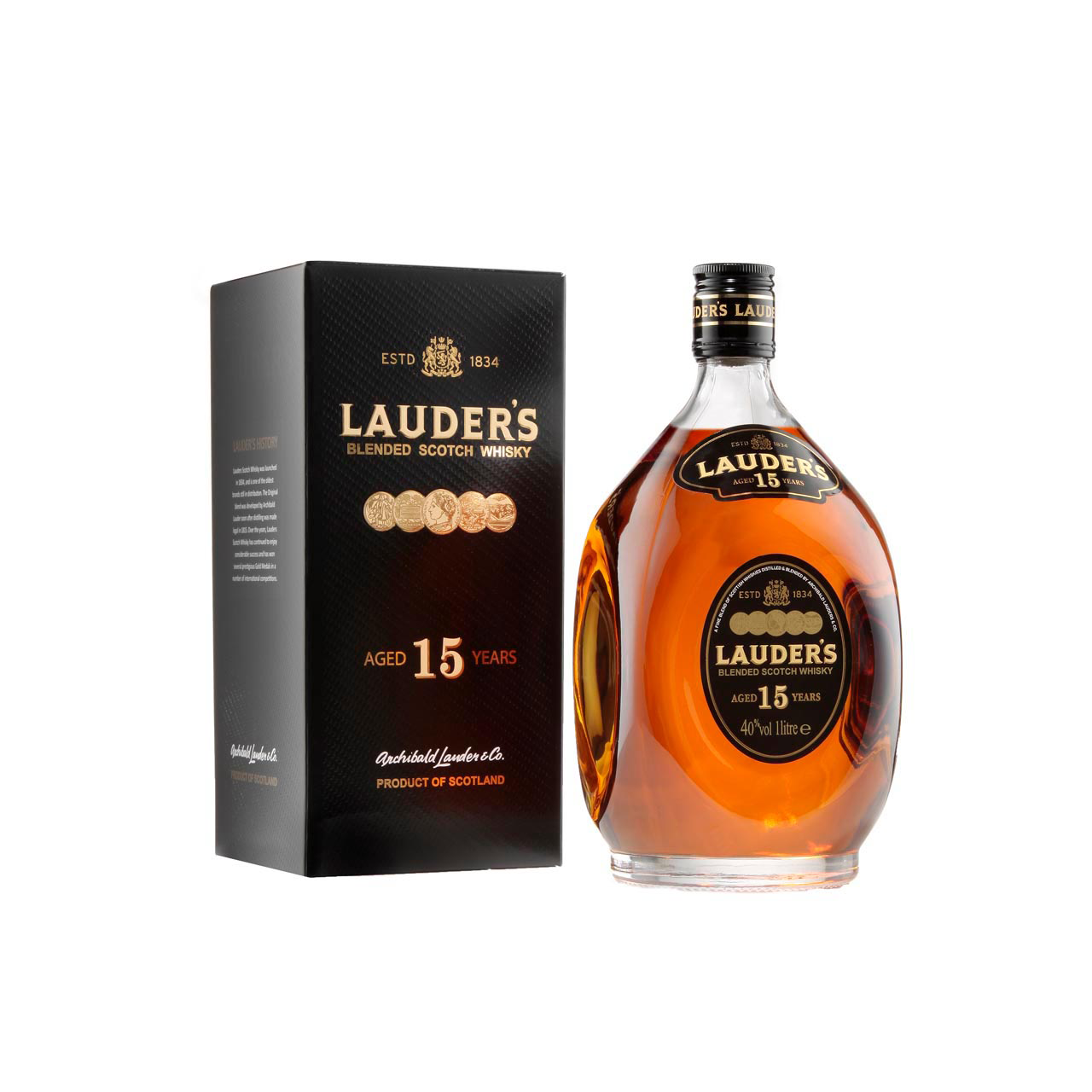 Lauders 15 years 40% vol. 1 liter Lauders 15 years 40% vol. 1 liter