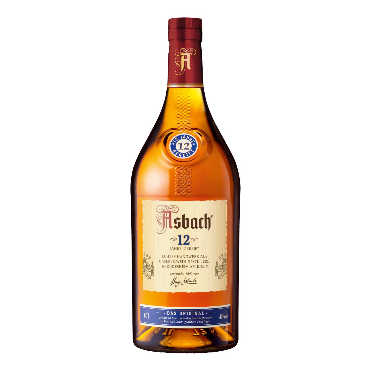 Asbach Spezialbrand 12 Years 0,7 Liter 40%vol Asbach Spezialbrand 12 Years 0,7 Liter 40%vol