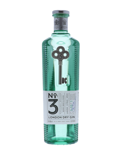 No. 3 London Dry Gin Berry Bros & Rudd  46%vol. 0,7 Liter