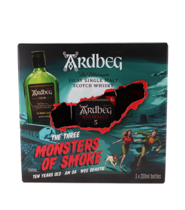 Ardbeg Monsters of Smoke Whisky Set 46.7%vol (3 x 20cl)
