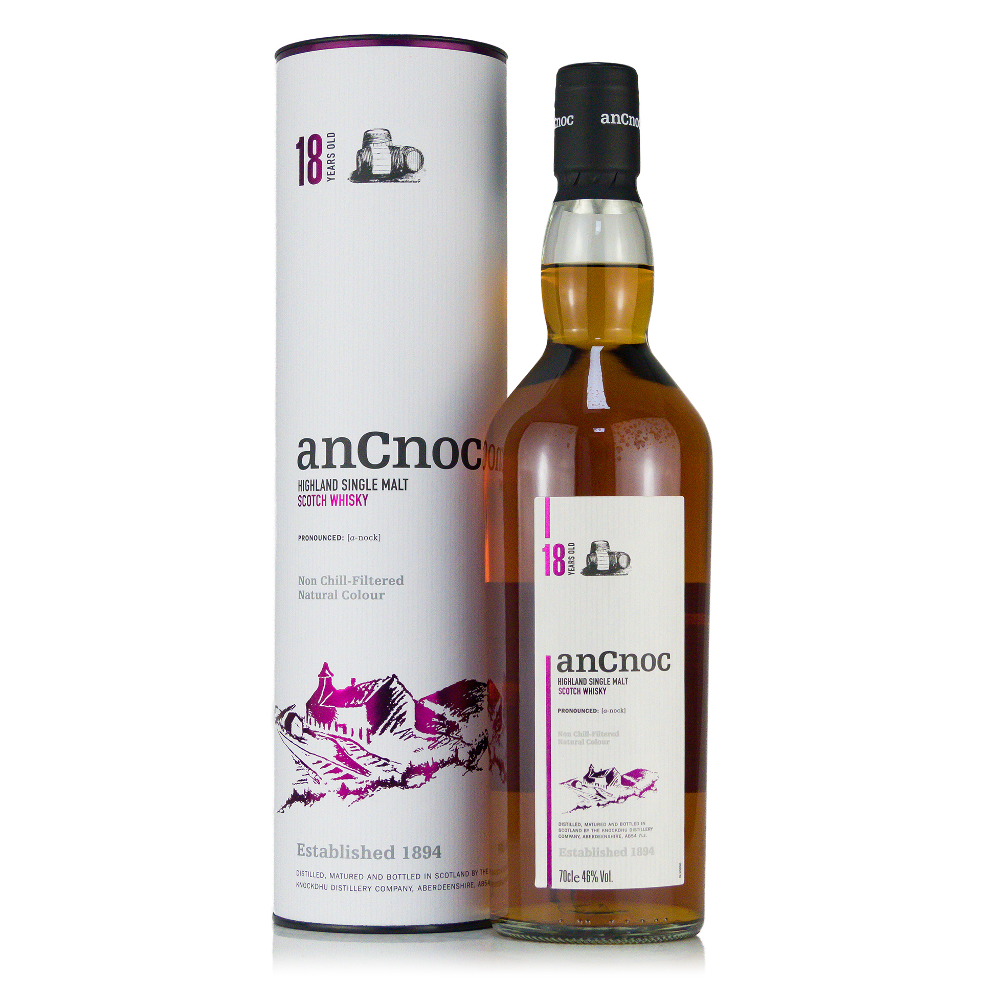 AnCnoc 18 Years Single Malt 46%vol. 0,7 Liter