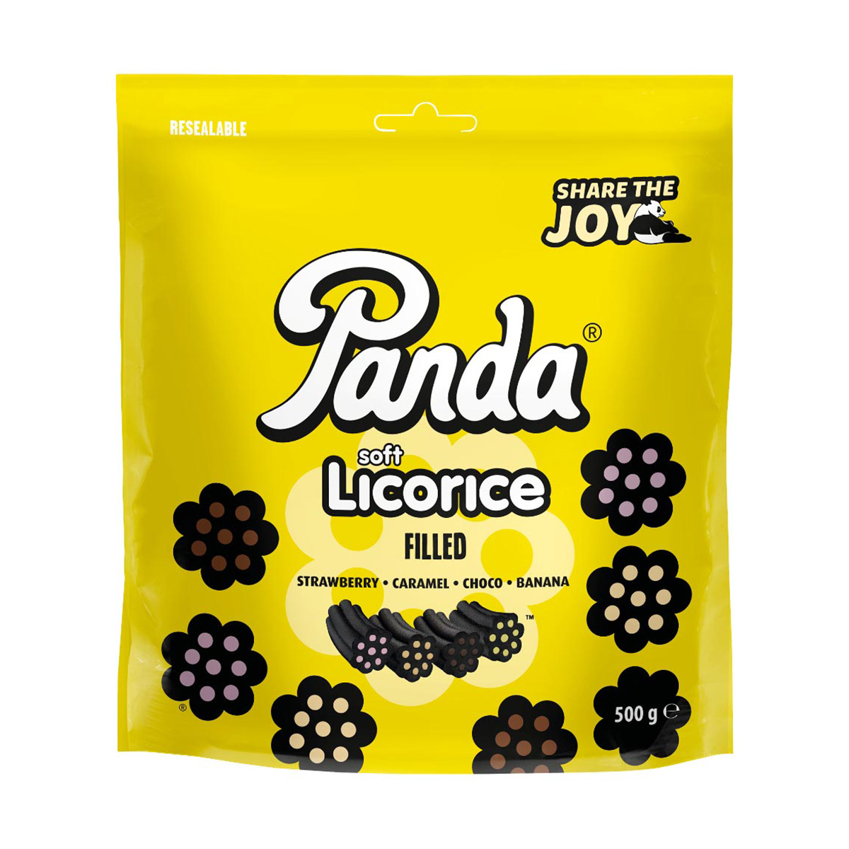 Panda Soft & Fresh filled Licorice 500g