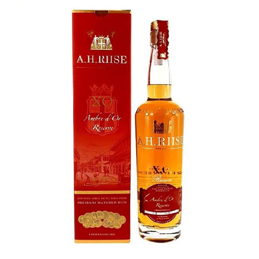 A.H.Riise XO Ambre d'Or Rum 0,7 Liter 42%vol. A.H.Riise XO Ambre d'Or Rum 0,7 Liter 42%vol.