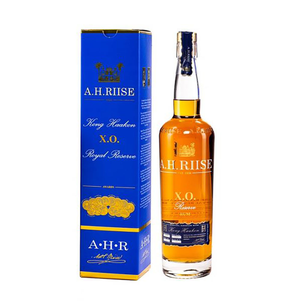 A.H.Riise Kong Haakon XO Royal Reserve 0,7 Liter 42%vol. A.H.Riise Kong Haakon XO Royal Reserve 0,7 Liter 42%vol.
