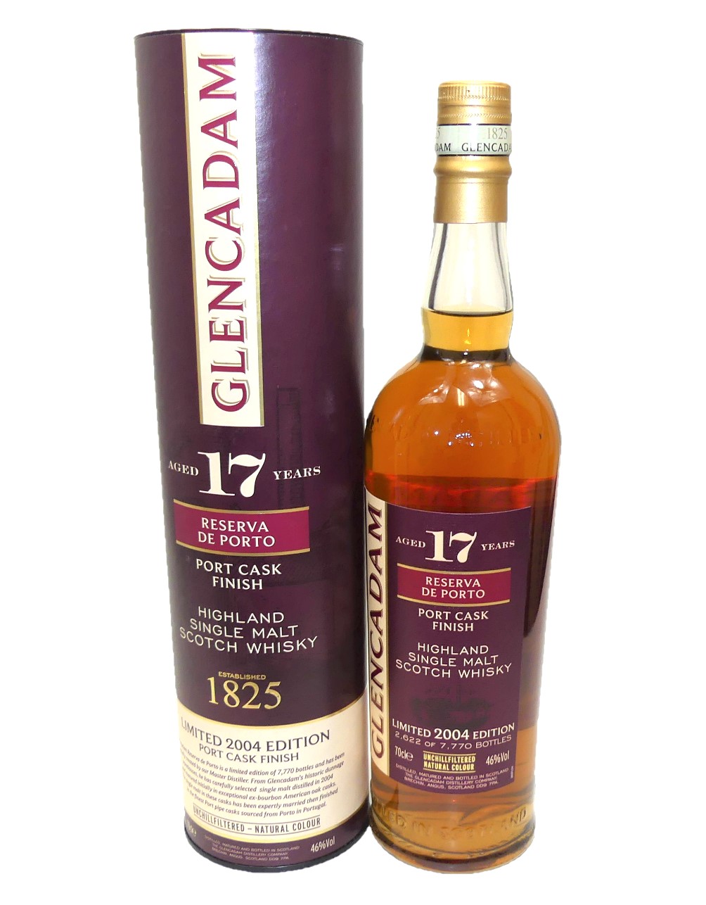 Glencadam 17 Jahre Triple Cask Portwood Finish 46%vol. 0,7 Liter