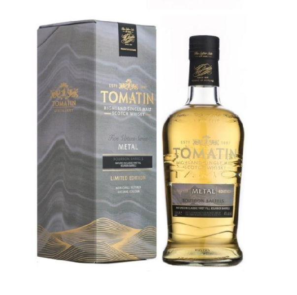 Tomatin Five Virtues Metal 46%vol. 0,7 Liter Tomatin Five Virtues Metal 46%vol. 0,7 Liter